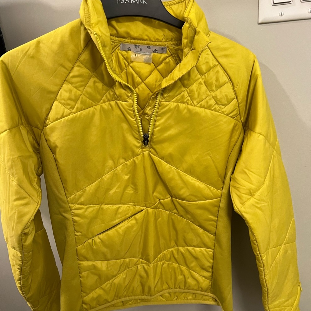 Athleta pullover windbreaker yellow